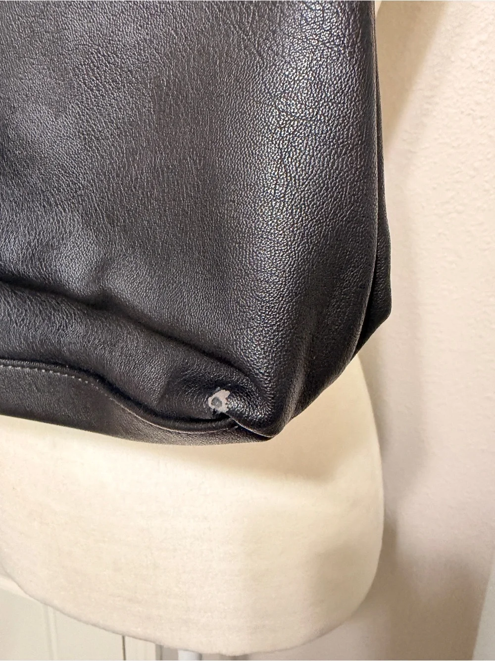 Liz Claiborne Vintage Black Shoulder Bag with Tassel and Gold Hardware